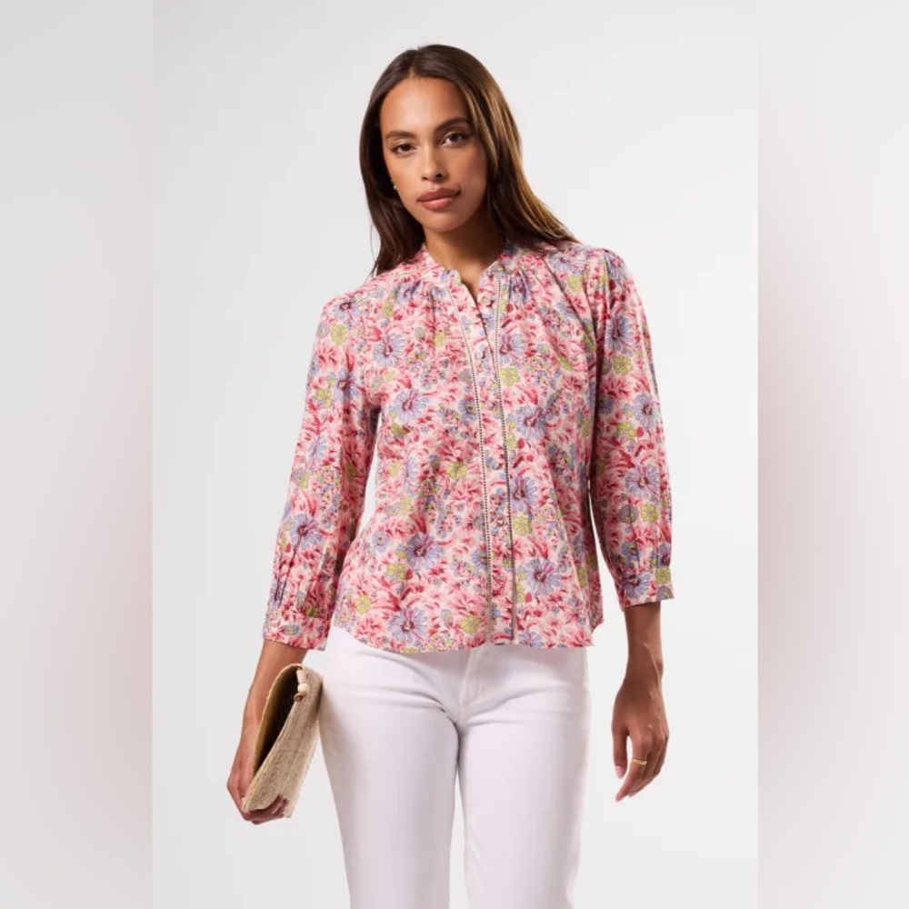 NWT Amour Vert Charlotte Organic Cotton Blouse